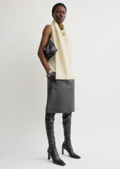 Scarf blouse ecru