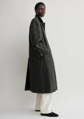 Country coat washed black