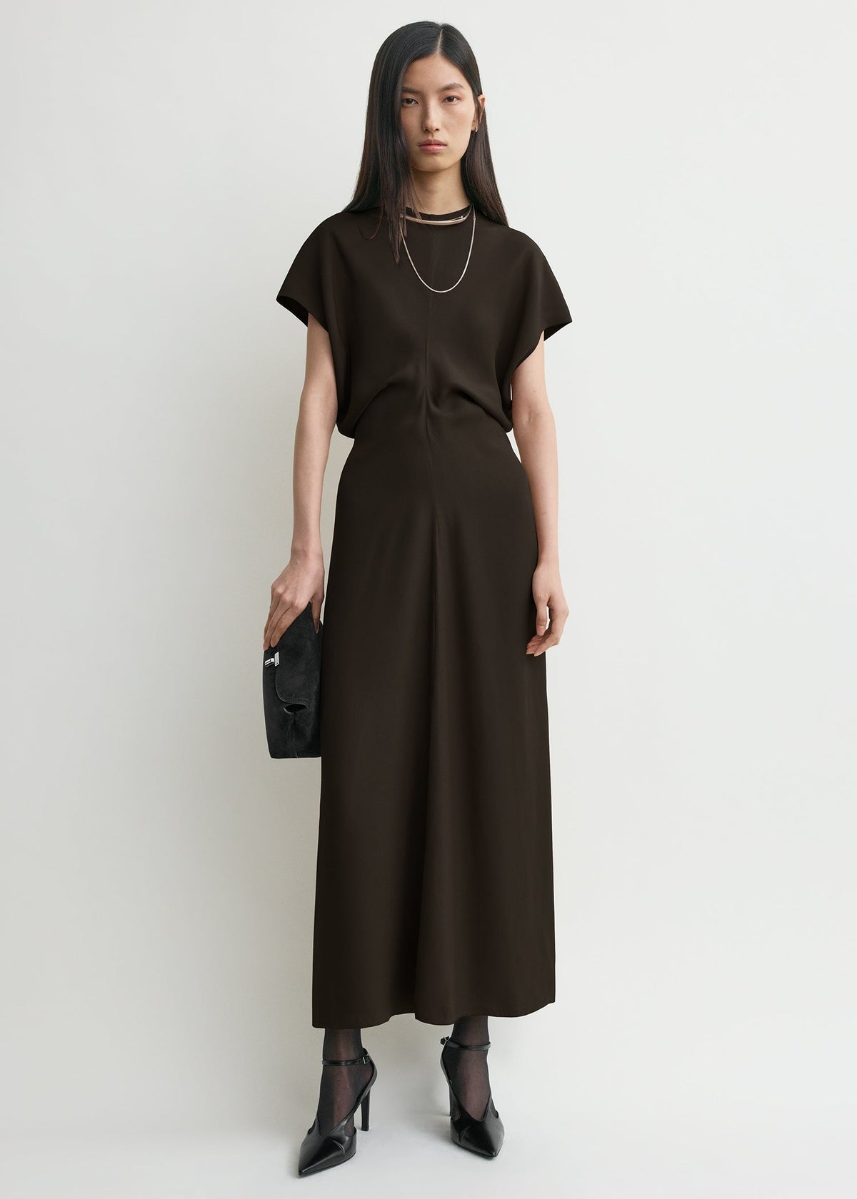 Slouch waist dress bark