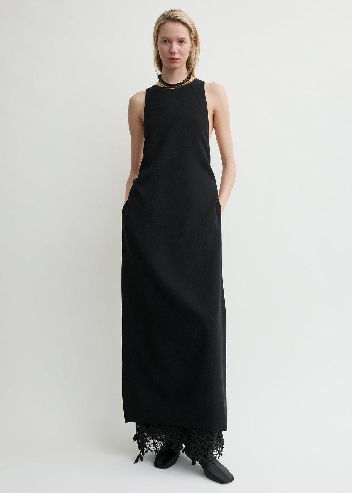 Racerback dress black