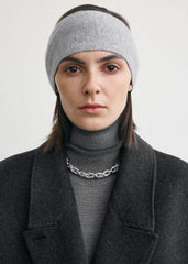 Cashmere headband grey