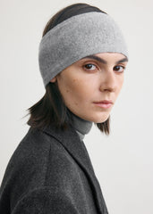 Cashmere headband grey