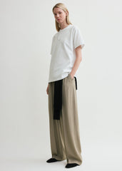 Straight cotton tee off-white