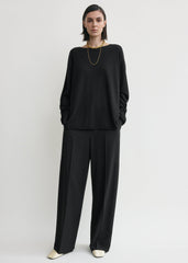 Longline knit black