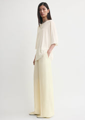 Longline tee knit white