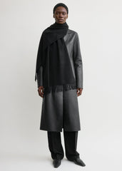 Classic wool scarf black