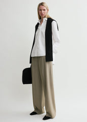 Signature cotton shirt white