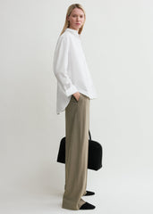 Signature cotton shirt white