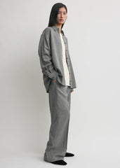 Classic fluid shirt mid grey