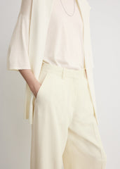 Wide fluid trousers ecru