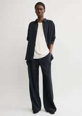 Fluid winter trousers navy