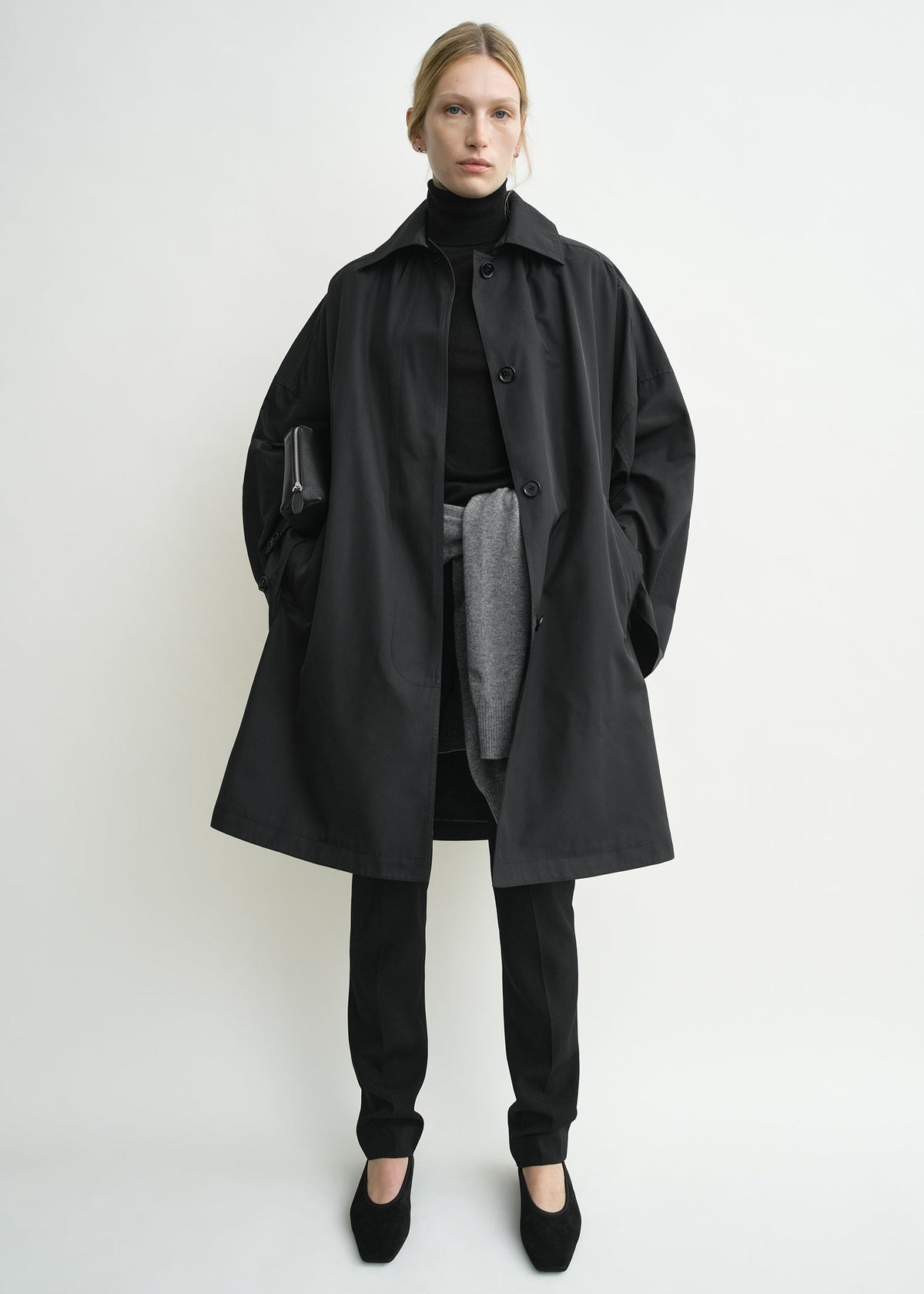 Car coat black petite