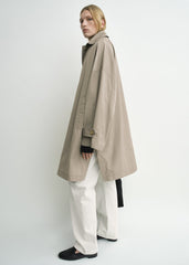 Car coat taupe petite