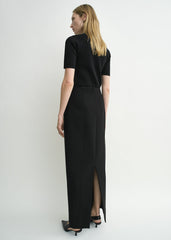 Pocket suit skirt black petite