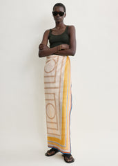 Collector sarong cream/daffodil