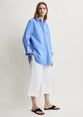 Cotton summer shirt cornflower petite