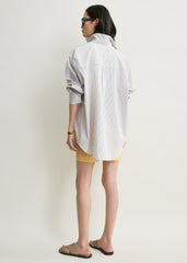 Striped summer shirt blue/yellow petite