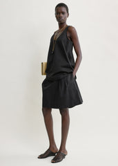 Scoop poplin tank black