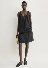 Scoop poplin tank black
