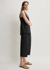 Cropped trousers black petite