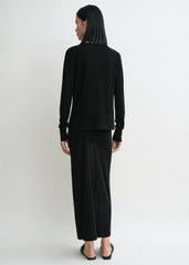 Fine knit cardigan black