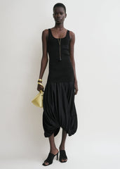 Cocoon tank dress black