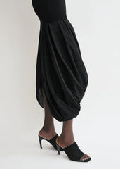 Cocoon tank dress black