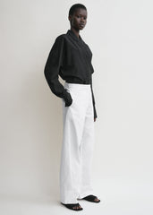 Wrap blouse black