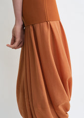 Cocoon tank dress terracotta petite