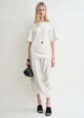 Cocoon tee dress white