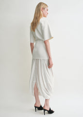 Cocoon tee dress white