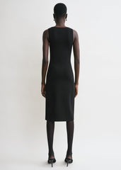 Short tank dress black