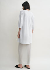 Relaxed tee dress white