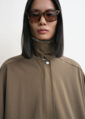 Oversized trench jacket hazel