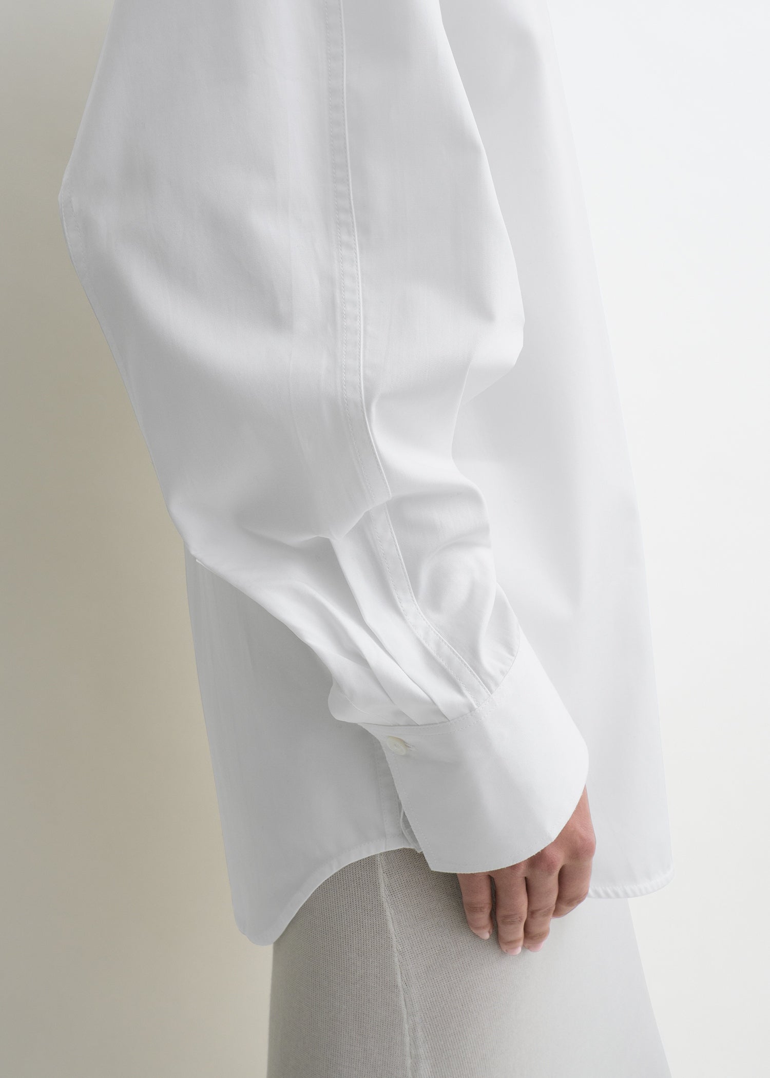 Raw raglan shirt white petite