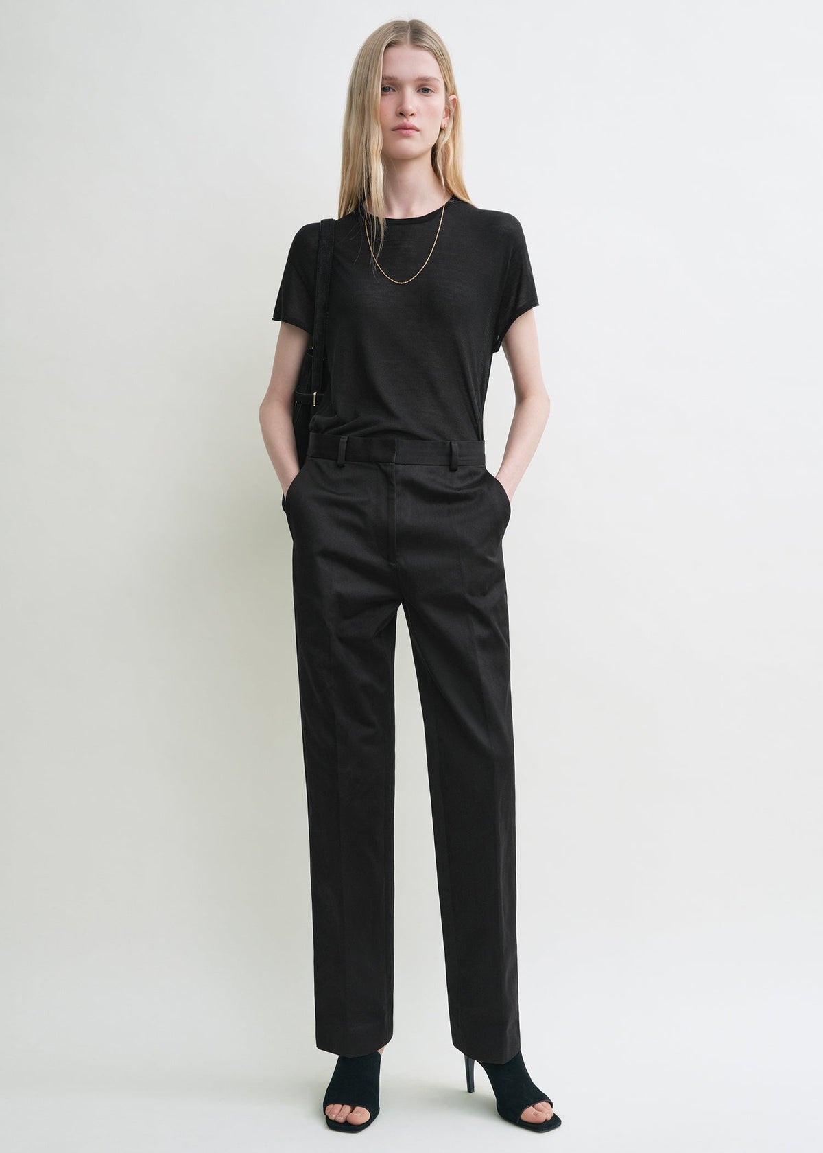 Tailored chinos black