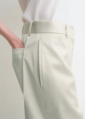 Twisted seam trousers ecru