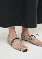 Crochet ballerinas vanilla