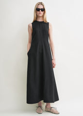 Fluid summer dress black