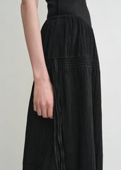 Drawstring skirt black