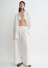 Oversized summer shirt white