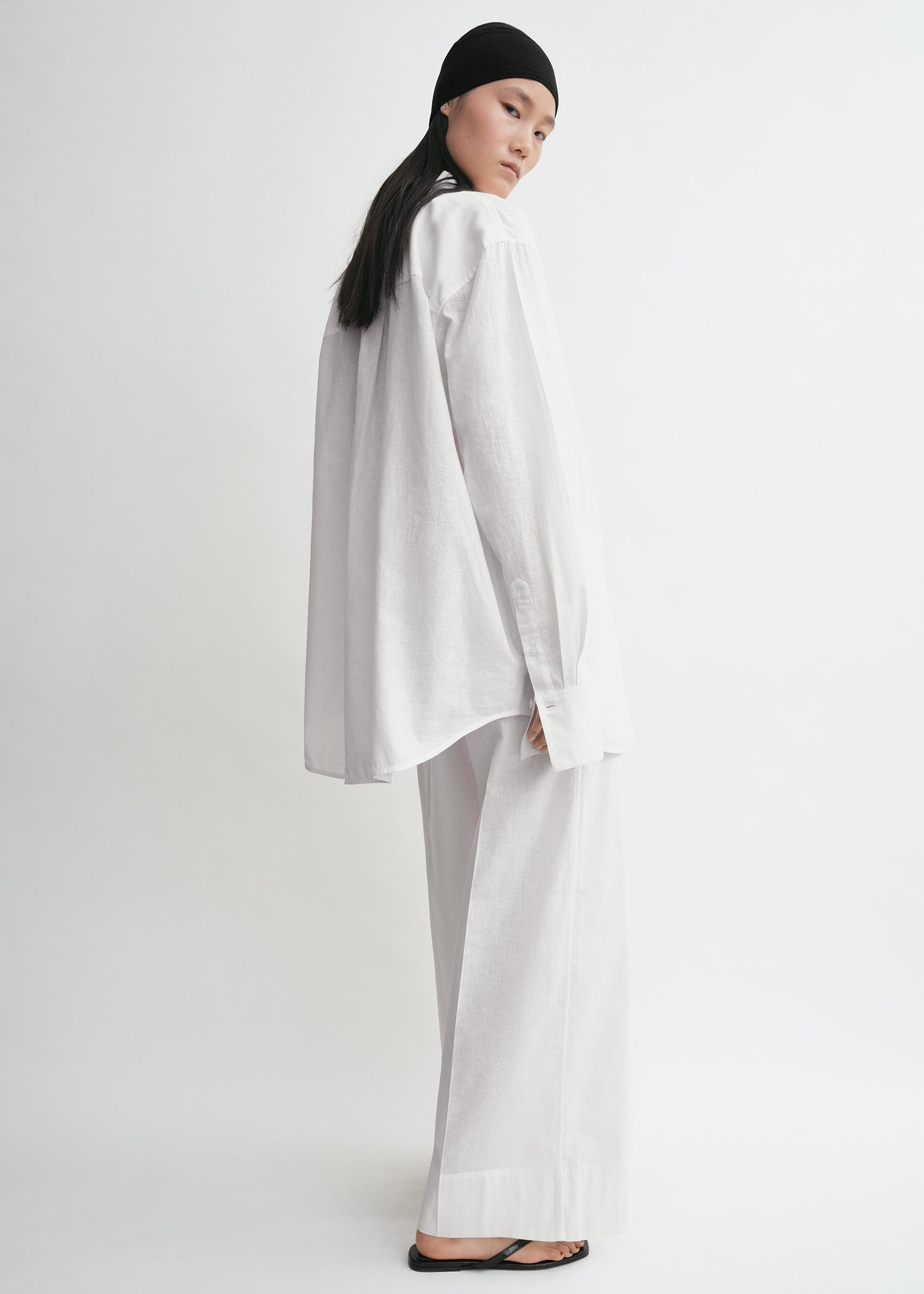 Oversized summer shirt white