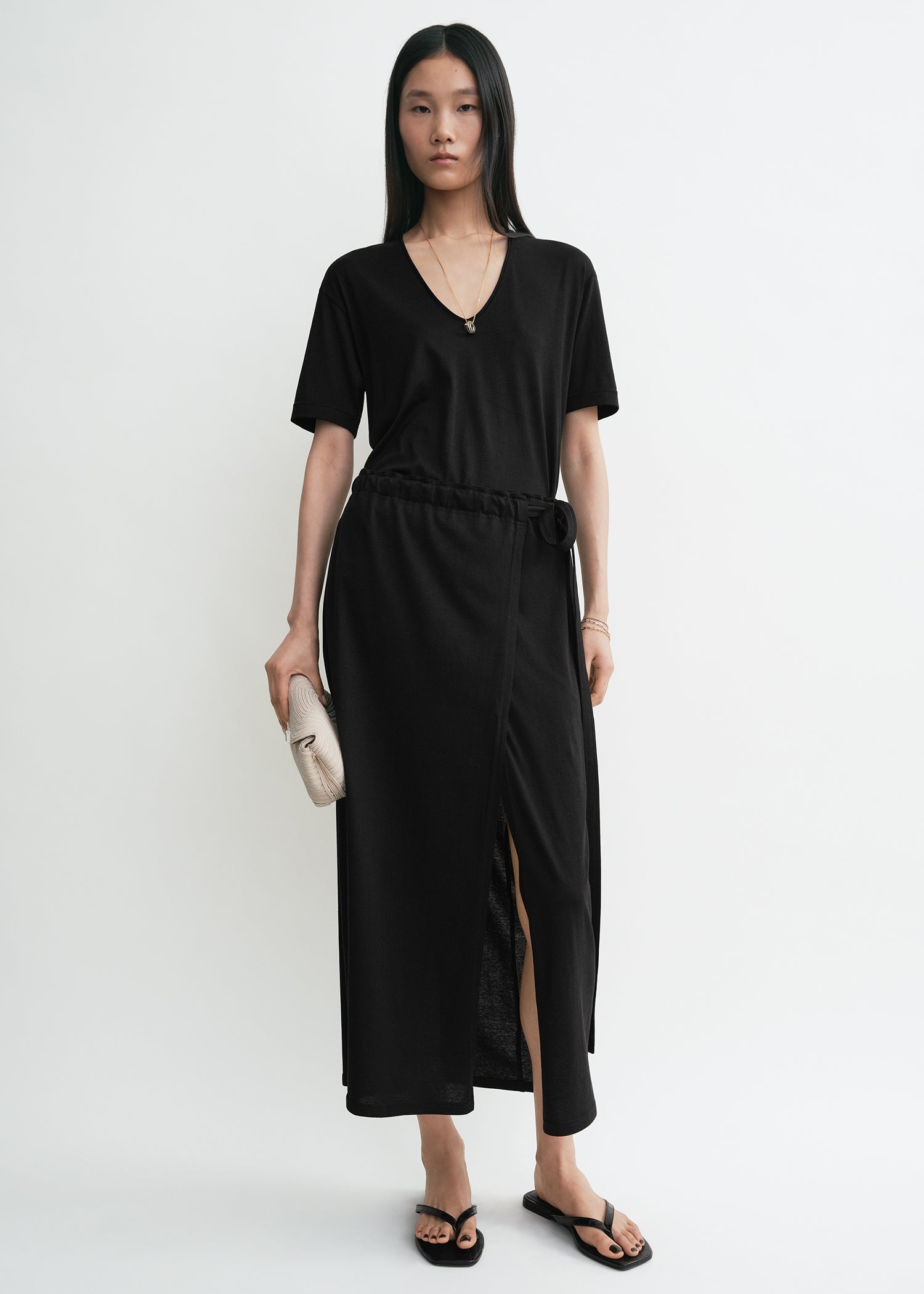 Wrap skirt black