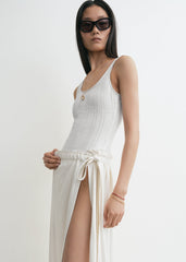Wrap skirt off-white