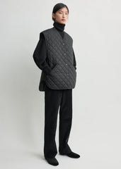 Quilted vest black