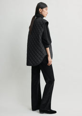 Quilted vest black