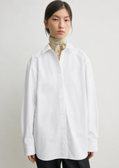 Classic poplin shirt white