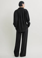 Classic winter shirt black