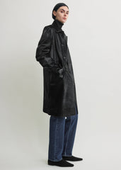 Pony hair coat black