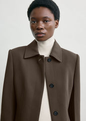 Cinched pocket jacket bark